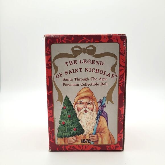 Russ Christmas Holiday Bell Saint Nicholas Through the Ages Porcelain Collect - Picture 1 of 6
